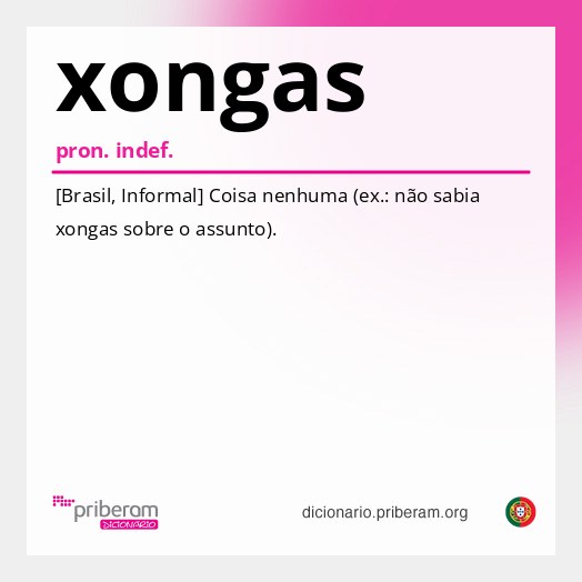 Significado de xongas