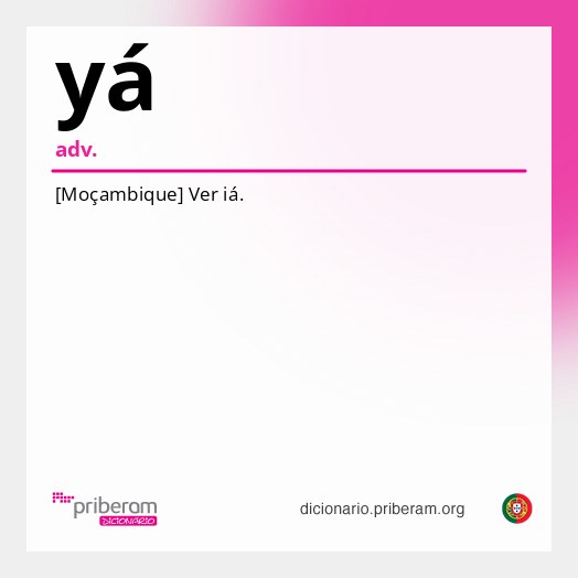 Significado de yá