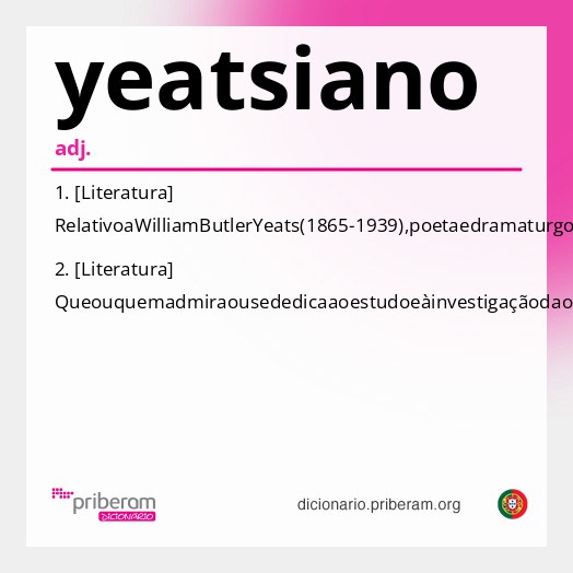 Significado de yeatsiano