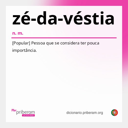 Significado de zé-da-véstia