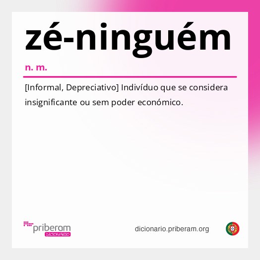 Significado de zé-ninguém