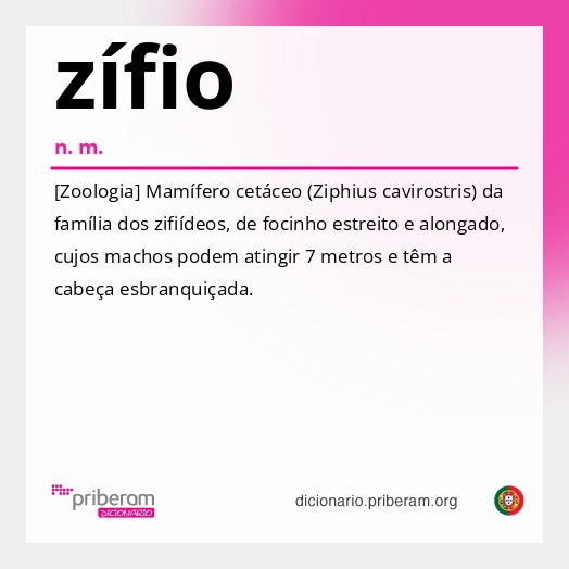 Significado de zífio