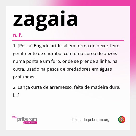 Significado de zagaia