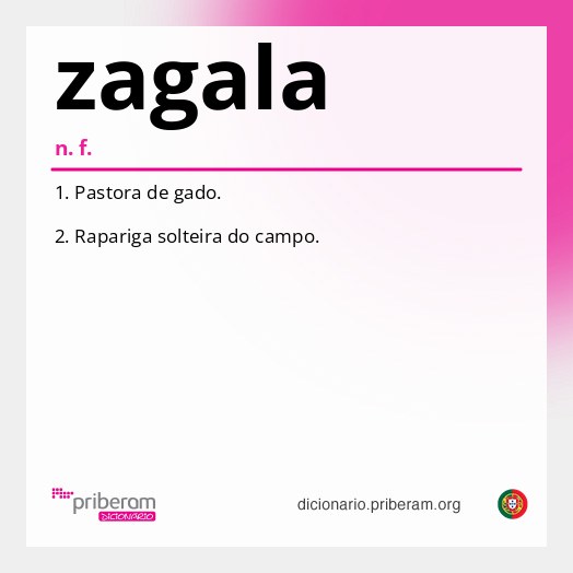 Significado de zagala