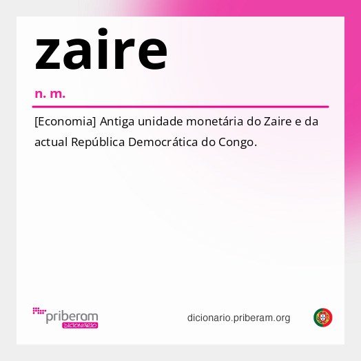 Significado de zaire