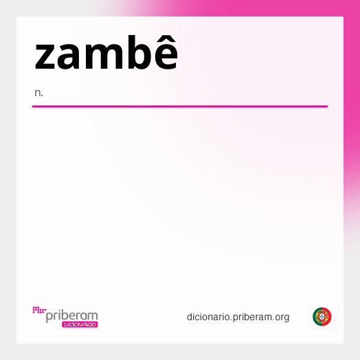 Significado de zambê