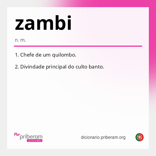 Significado de zambi