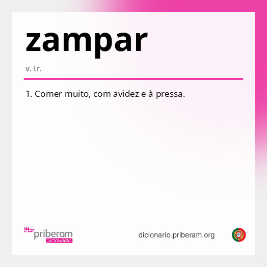 Significado de zampar