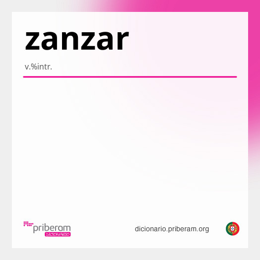 Significado de zanzar