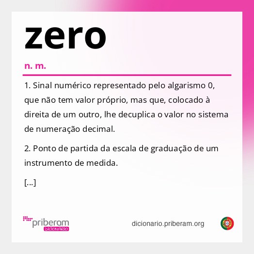 Significado de zero