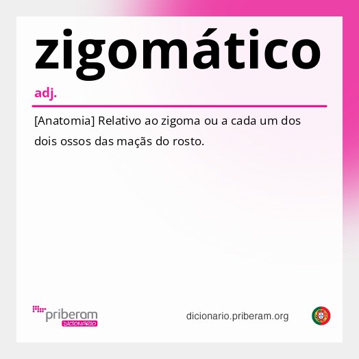 Significado de zigomático
