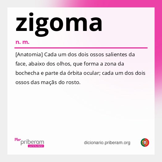 Significado de zigoma