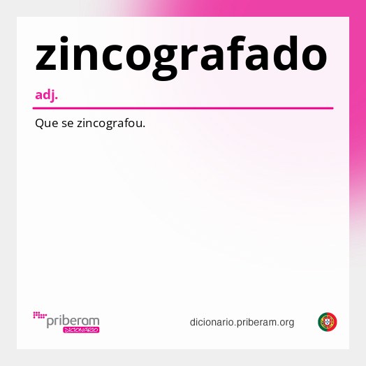 Significado de zincografado