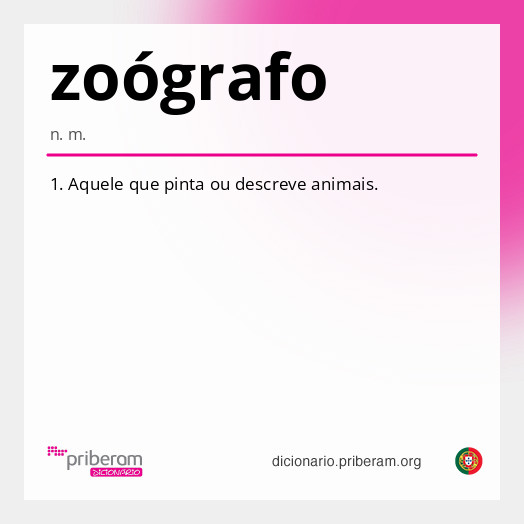 Significado de zoógrafo
