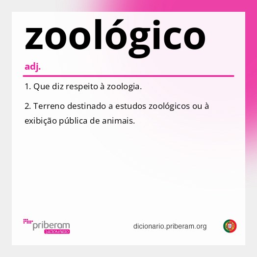Significado de zoológico