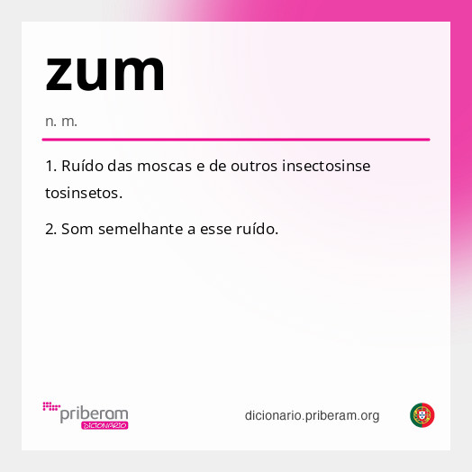 Significado de zum