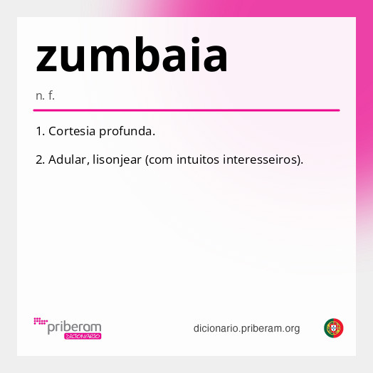 Significado de zumbaia