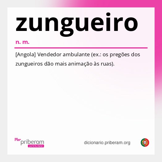 Significado de zungueiro