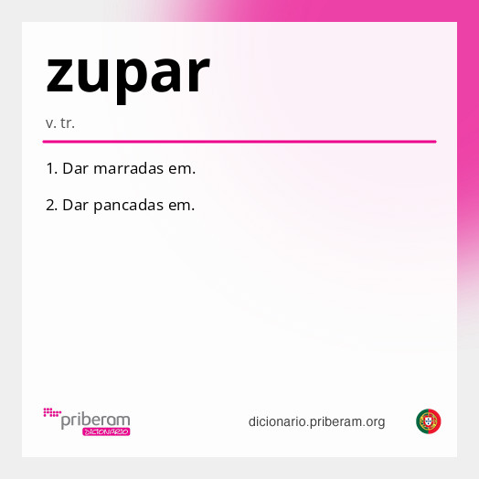 Significado de zupar