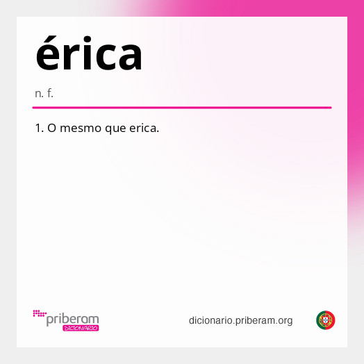 
   Significado de érica