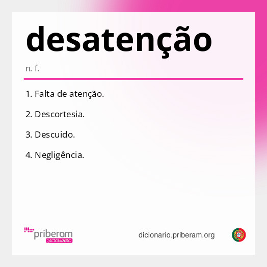 DESATENÇÃO
