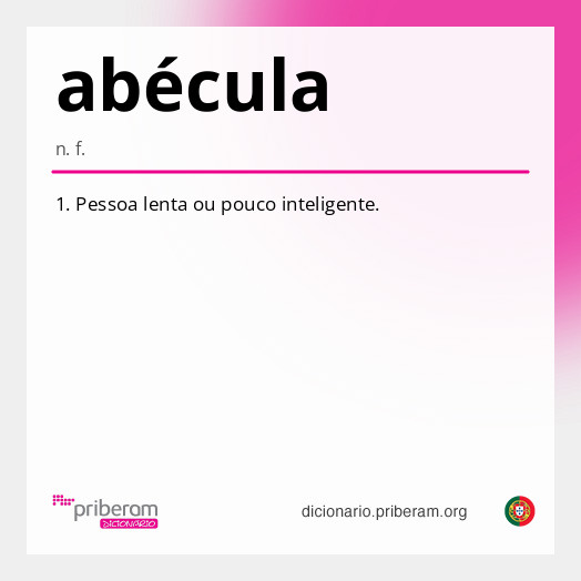 
   Significado de abécula