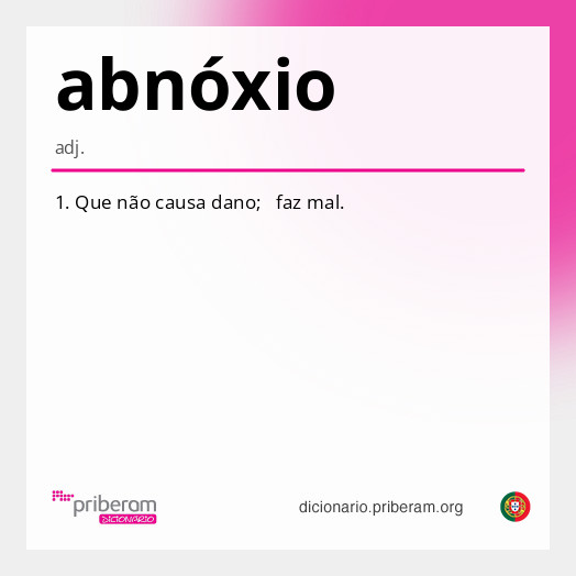 
   Significado de abnóxio