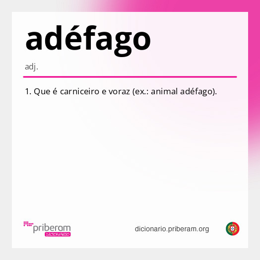 
   Significado de adéfago