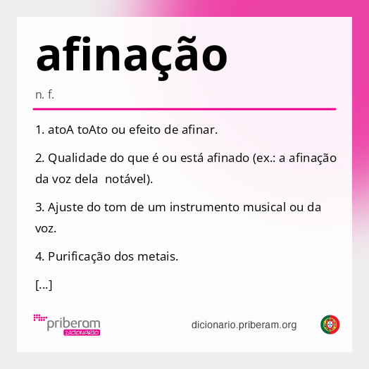
   Significado de afinação