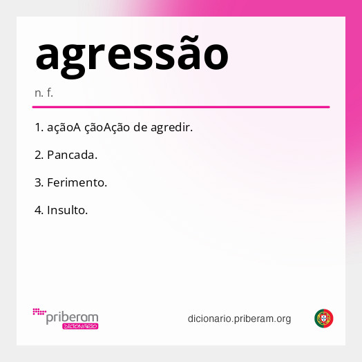 
   Significado de agressão