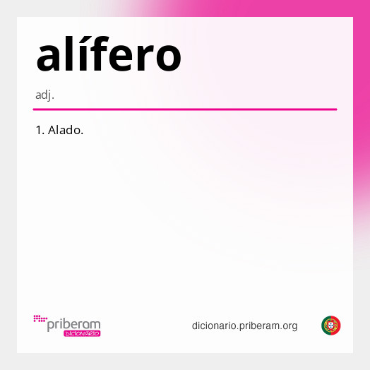 
   Significado de alífero