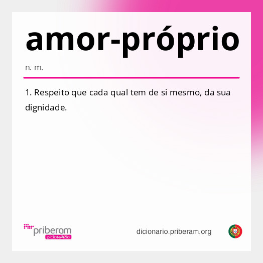 
   Significado de amor-próprio