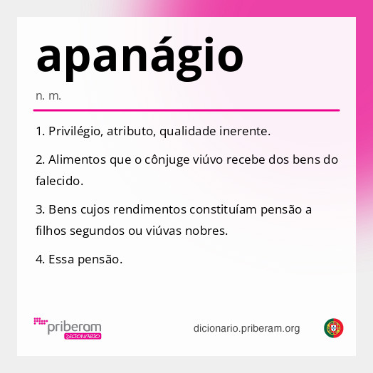 apanágio