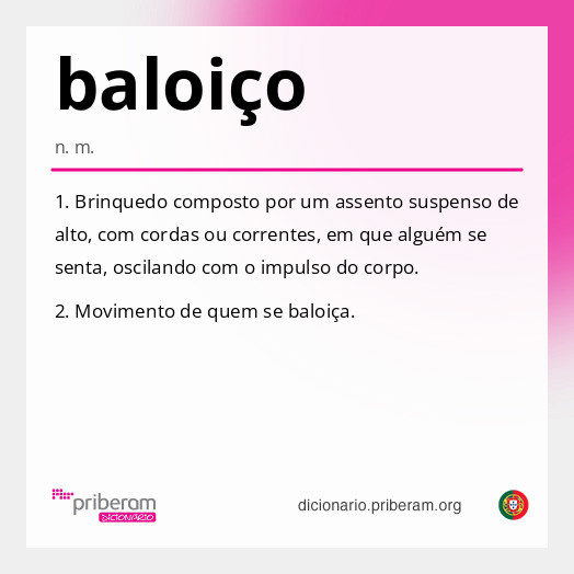 
   Significado de baloiço