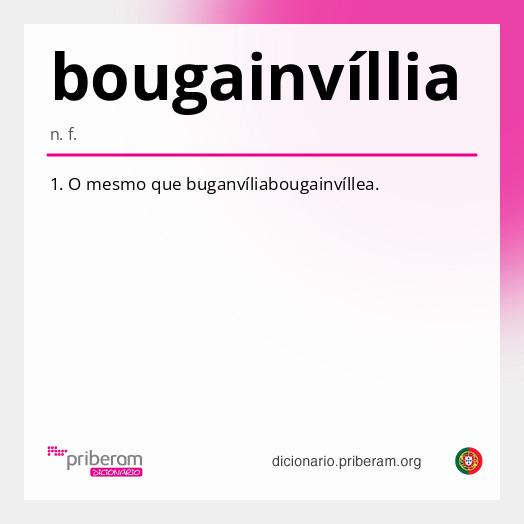Significado de bougainvíllia