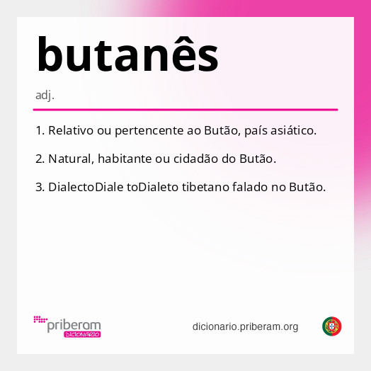 
   Significado de butanês