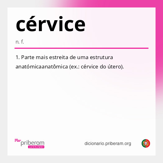 
   Significado de cérvice