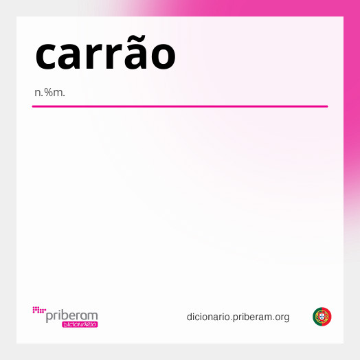 Significado de carrão
