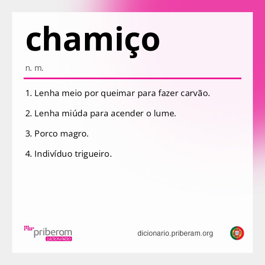 
   Significado de chamiço