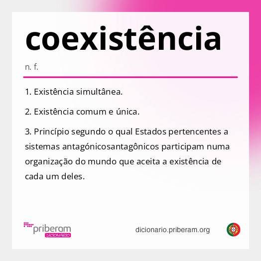 
   Significado de coexistência
