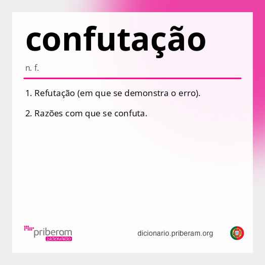 
   Significado de confutação