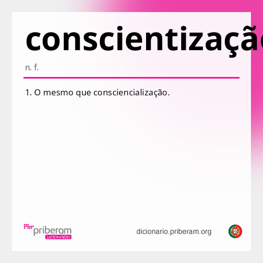 
   Significado de conscientização