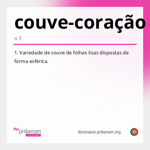 Significado de couve-coração