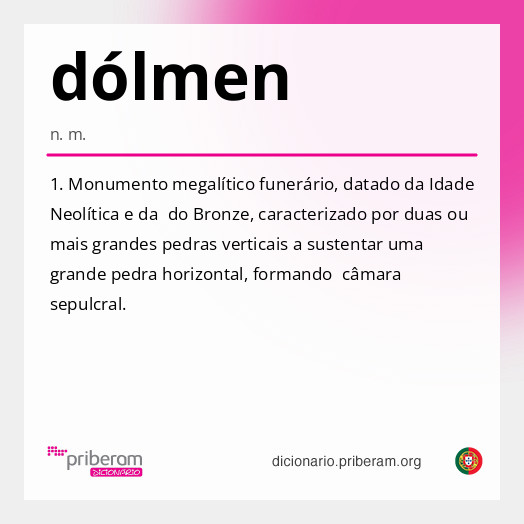 
   Significado de dólmen