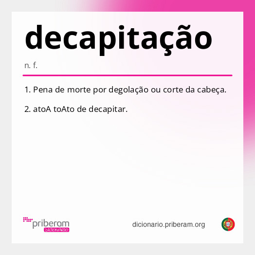
   Significado de decapitação