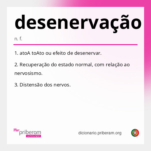 
   Significado de desenervação