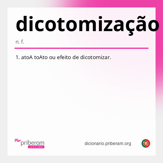 
   Significado de dicotomização
