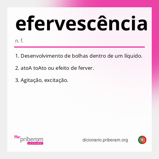
   Significado de efervescência
