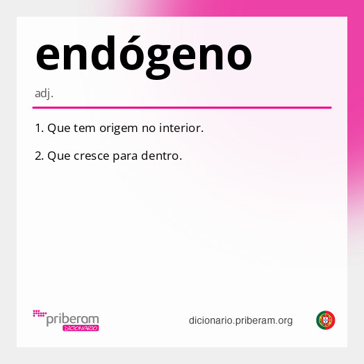
   Significado de endógeno