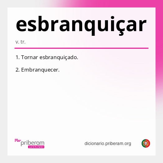 esbranquiçar